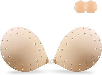 A breathable invisible bra